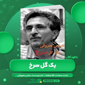 دانلود کتاب یک گل سرخ عباس معروفی PDF